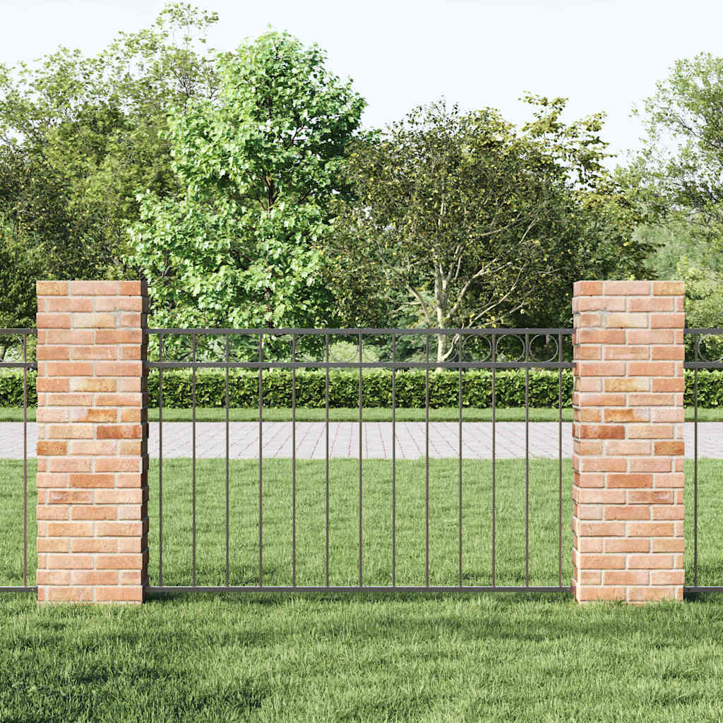 vidaXL Fence Element ASSEN 170 x 80 cm Steel Grey 3