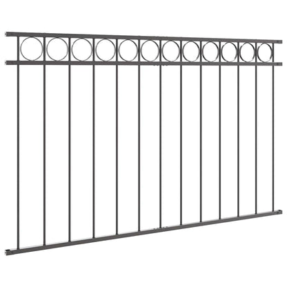 vidaXL Fence Element ASSEN 170 x 80 cm Steel Grey 4