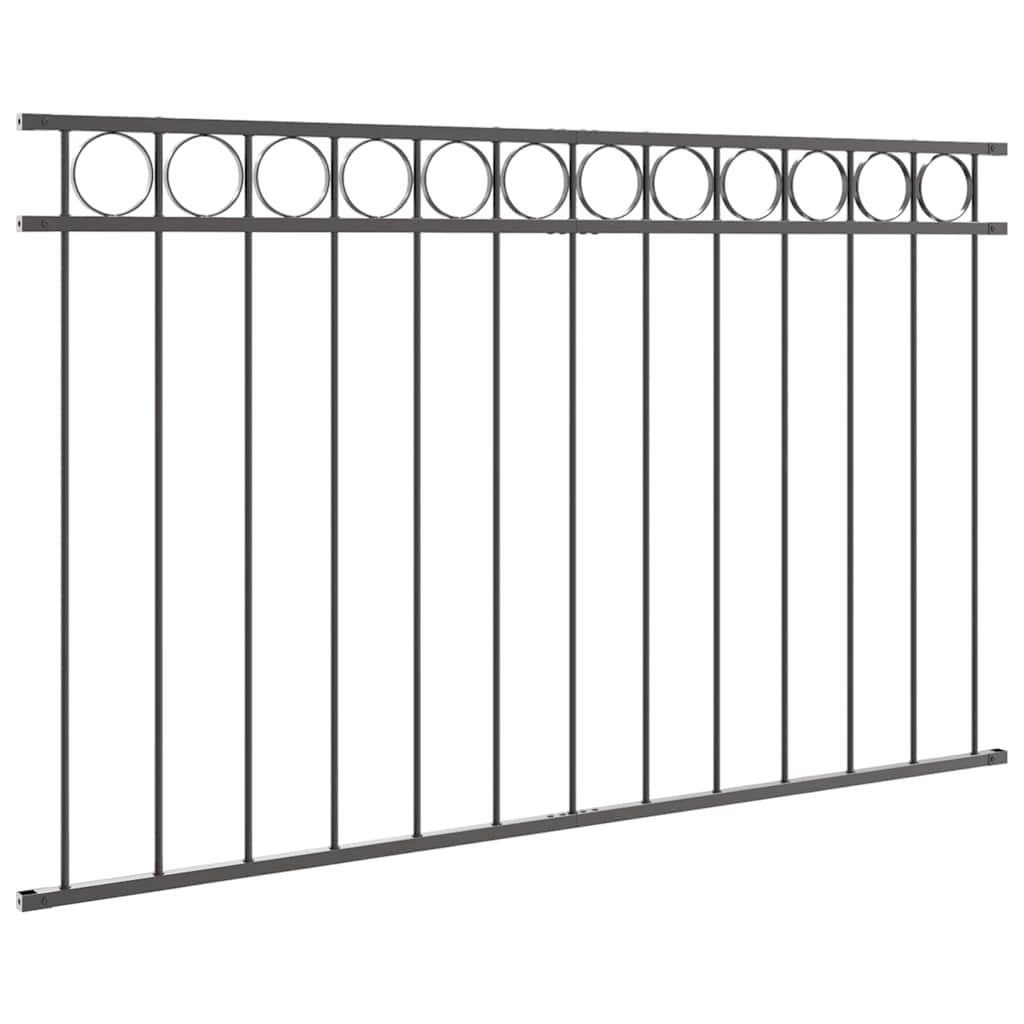 vidaXL Fence Element ASSEN 170 x 100 cm Steel Grey 4