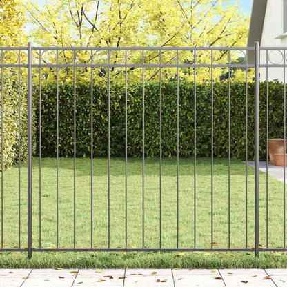 vidaXL Fence Element ASSEN 170 x 120 cm Steel Grey 1