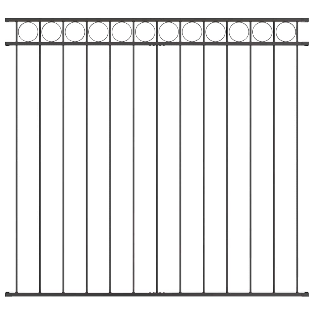 vidaXL Fence Element ASSEN 170 x 120 cm Steel Grey 2