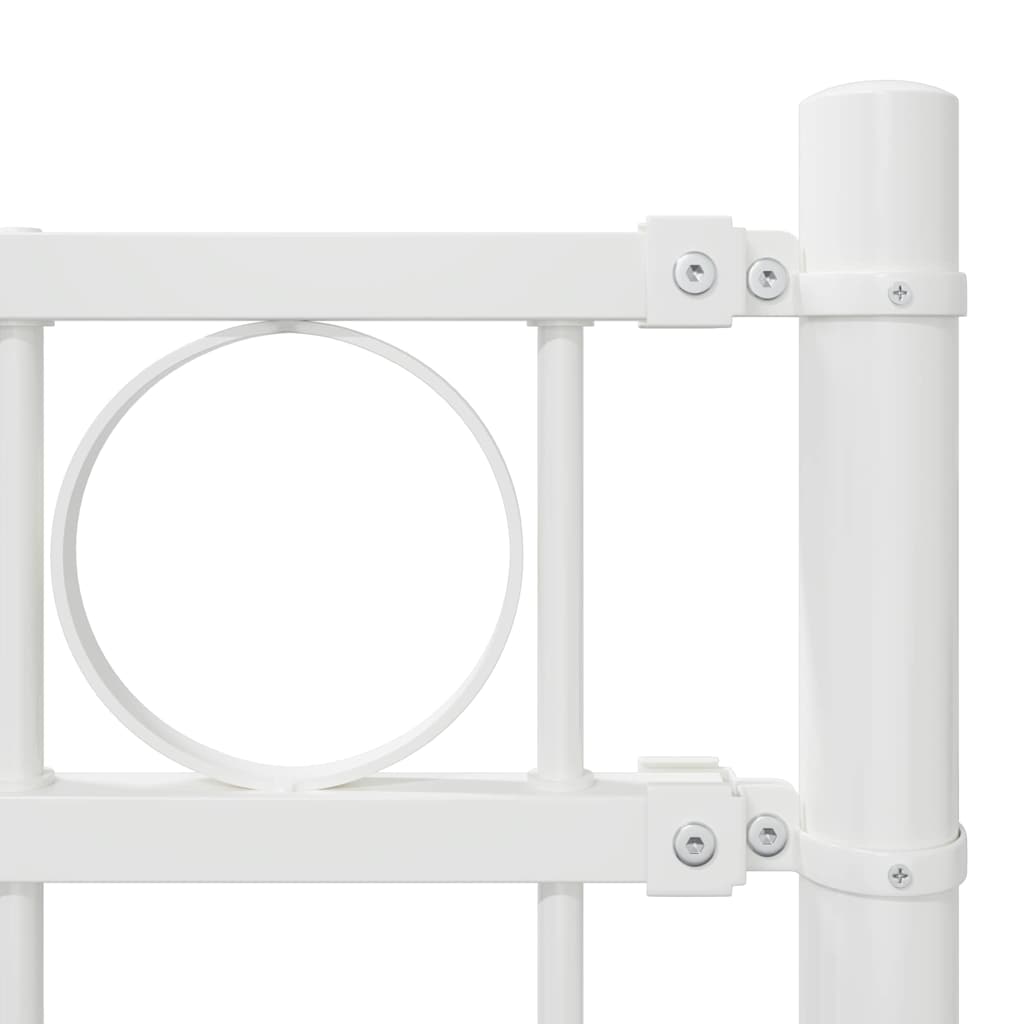 vidaXL Fence Element ASSEN 170 x 150 cm Steel White 6