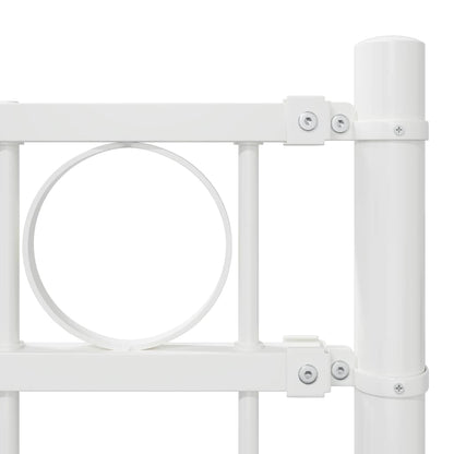 vidaXL Fence Element ASSEN 170 x 150 cm Steel White 6