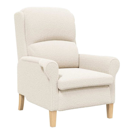 vidaXL Armchair Cream Soft Sherpa Fabric 2