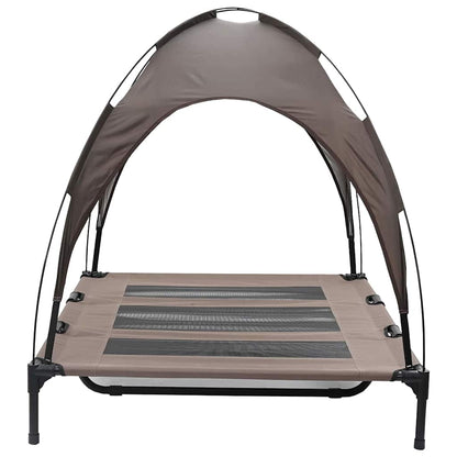 vidaXL Dog Bed Folding Manual Brown 122 x 93 x 106.5 cm Steel 5