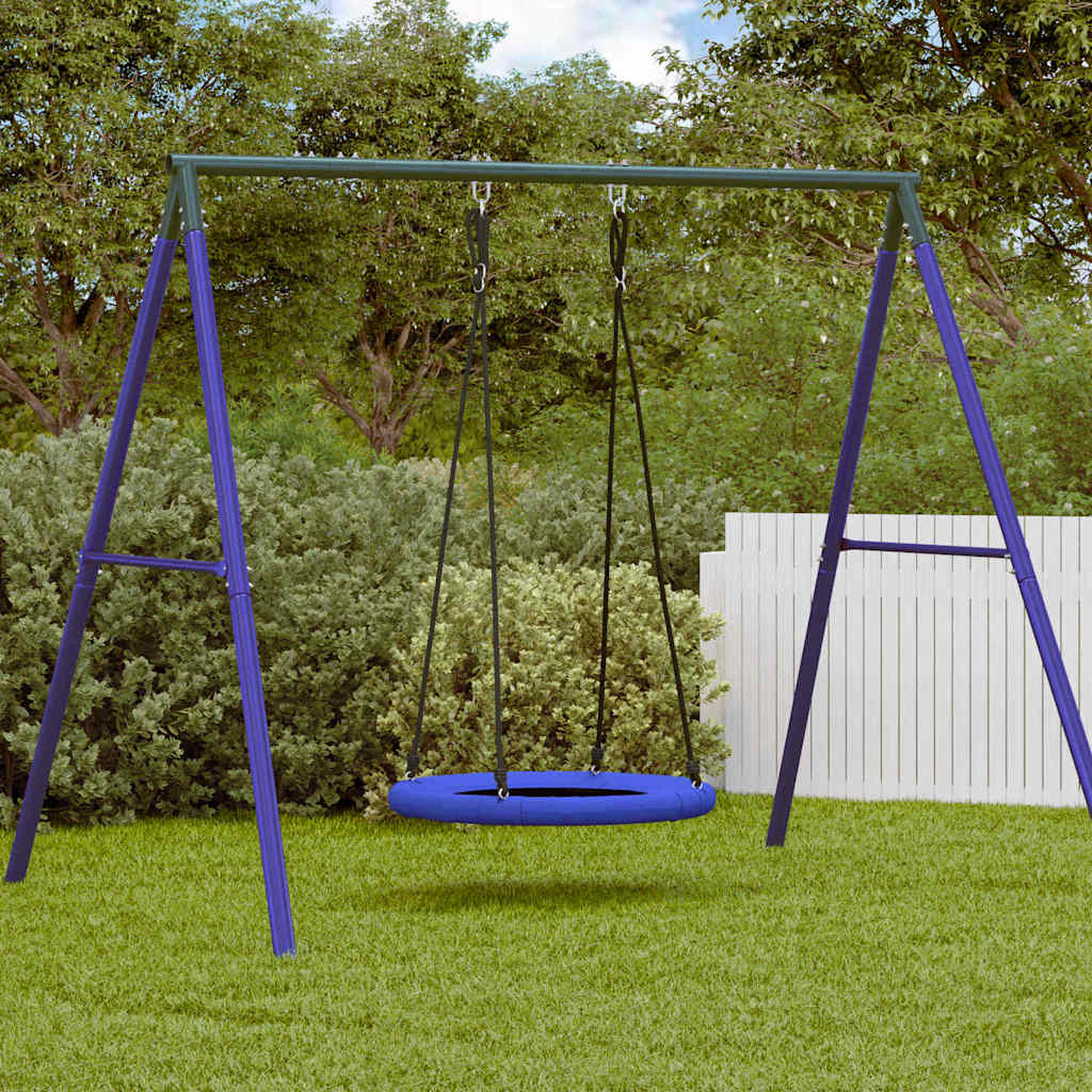 vidaXL Nest Swing Blue 100 x 100 x 180 cm Plastic 1