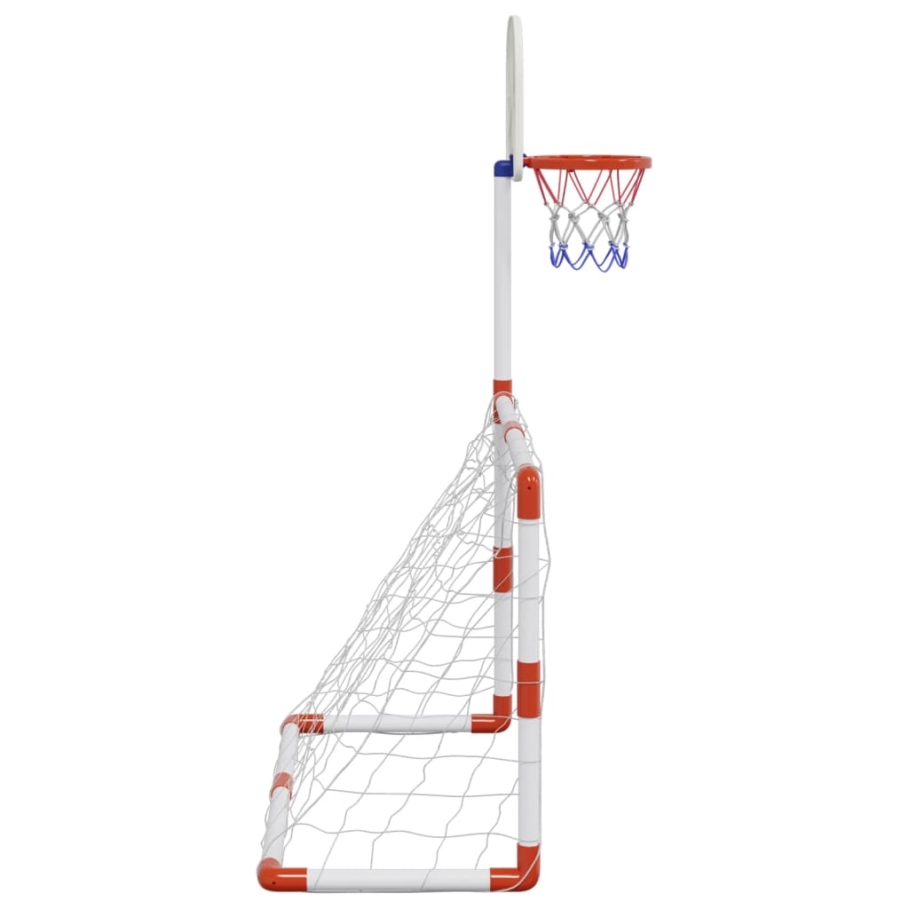 vidaXL Children's Football and Basketball Set with Balls 98x50x70 cm 5