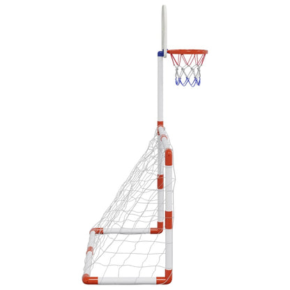 vidaXL Children's Football and Basketball Set with Balls 98x50x70 cm 5