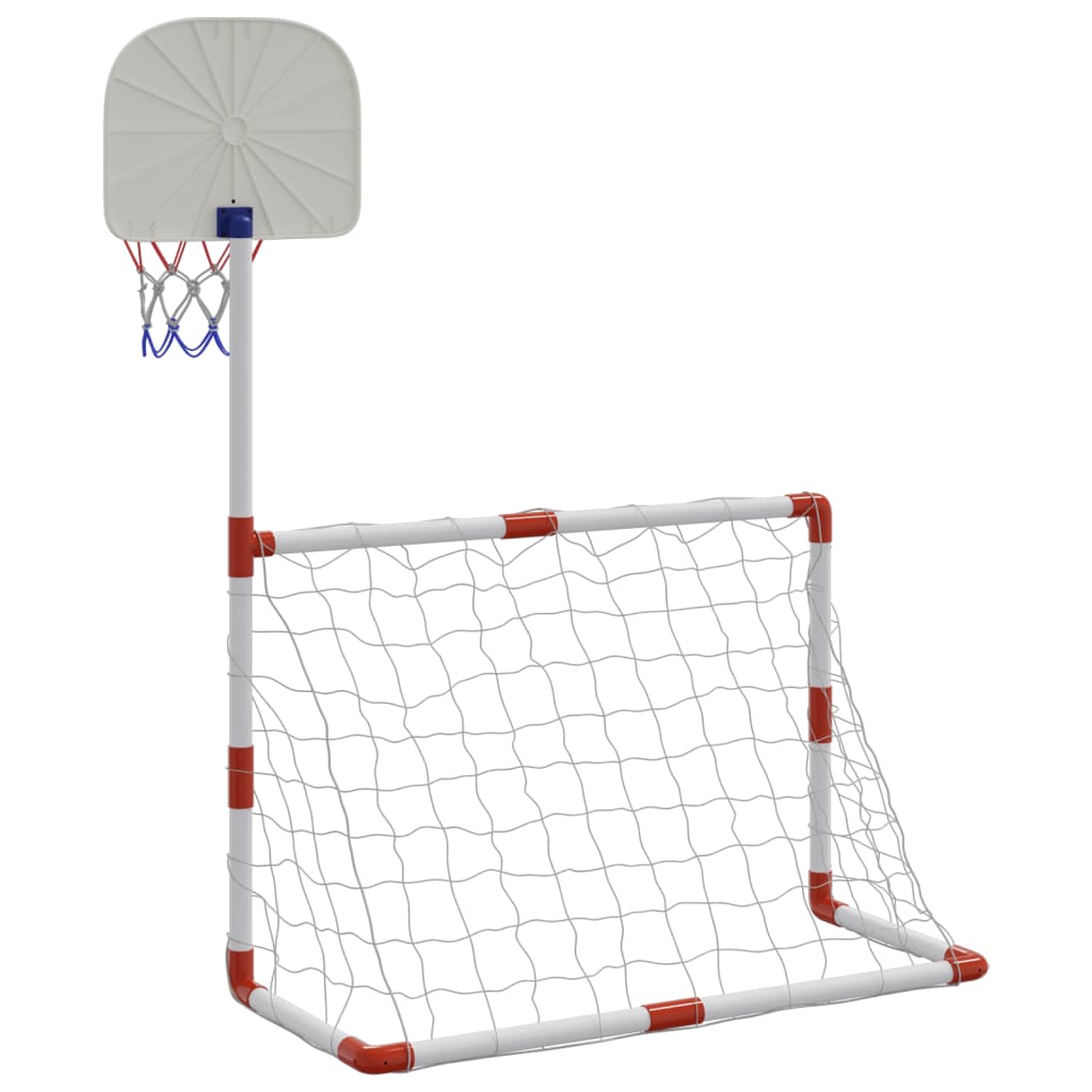 vidaXL Children's Football and Basketball Set with Balls 98x50x70 cm 6