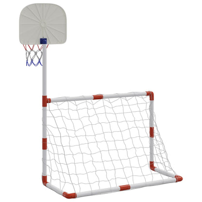 vidaXL Children's Football and Basketball Set with Balls 98x50x70 cm 6