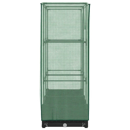 vidaXL Raised Bed with Greenhouse Cover Rattan Look 80x40x123 cm 5
