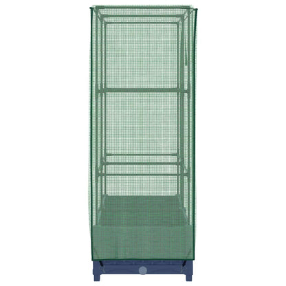 vidaXL Raised Bed with Greenhouse Cover Rattan Look 80x40x123 cm 5