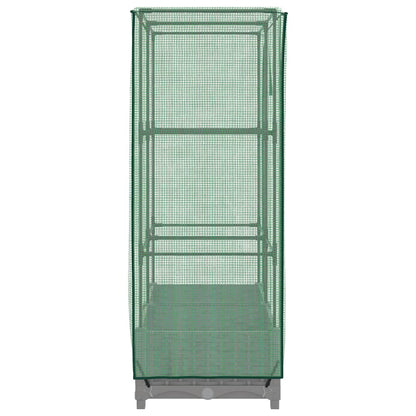 vidaXL Raised Bed with Greenhouse Cover Rattan Look 80x40x123 cm 5