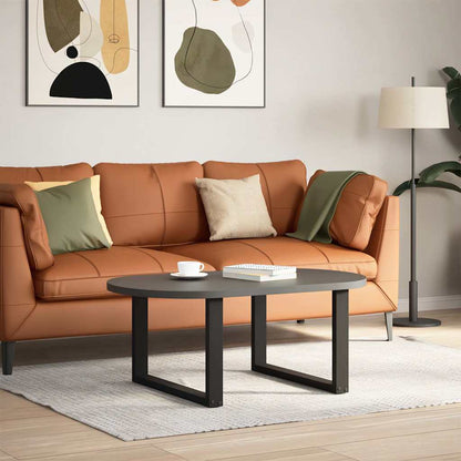 vidaXL Coffee Table Legs U-Shaped 2 pcs Black 60x(42-43) cm Steel 2