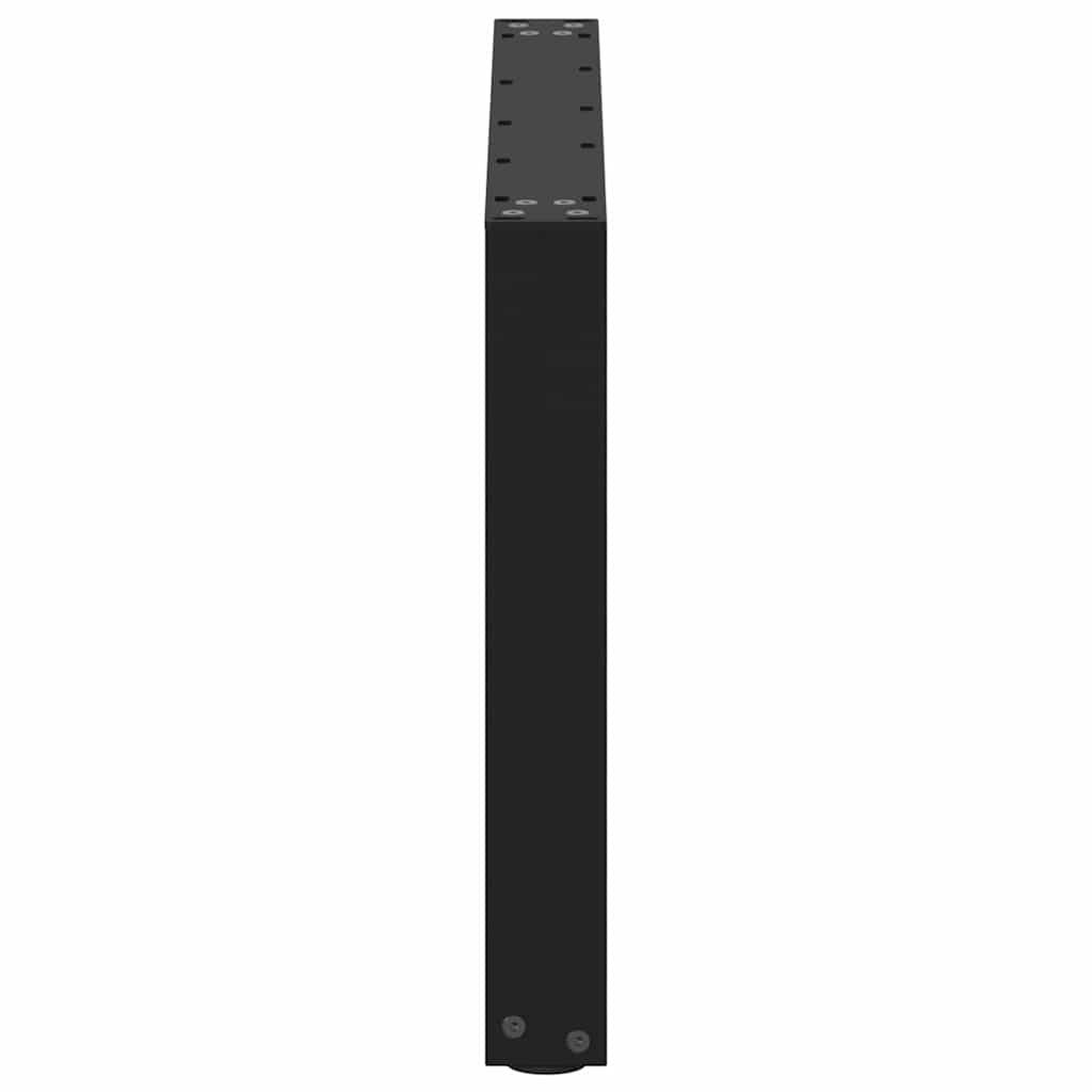 vidaXL Coffee Table Legs U-Shaped 2 pcs Black 60x(42-43) cm Steel 6
