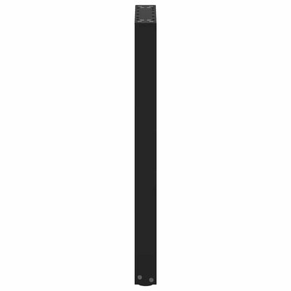 vidaXL Console Table Legs U-Shaped 2 pcs Black 28x(72-73) cm Steel 6