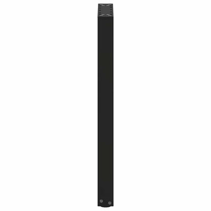 vidaXL Console Table Legs U-Shaped 2 pcs Black 38x(72-73) cm Steel 6