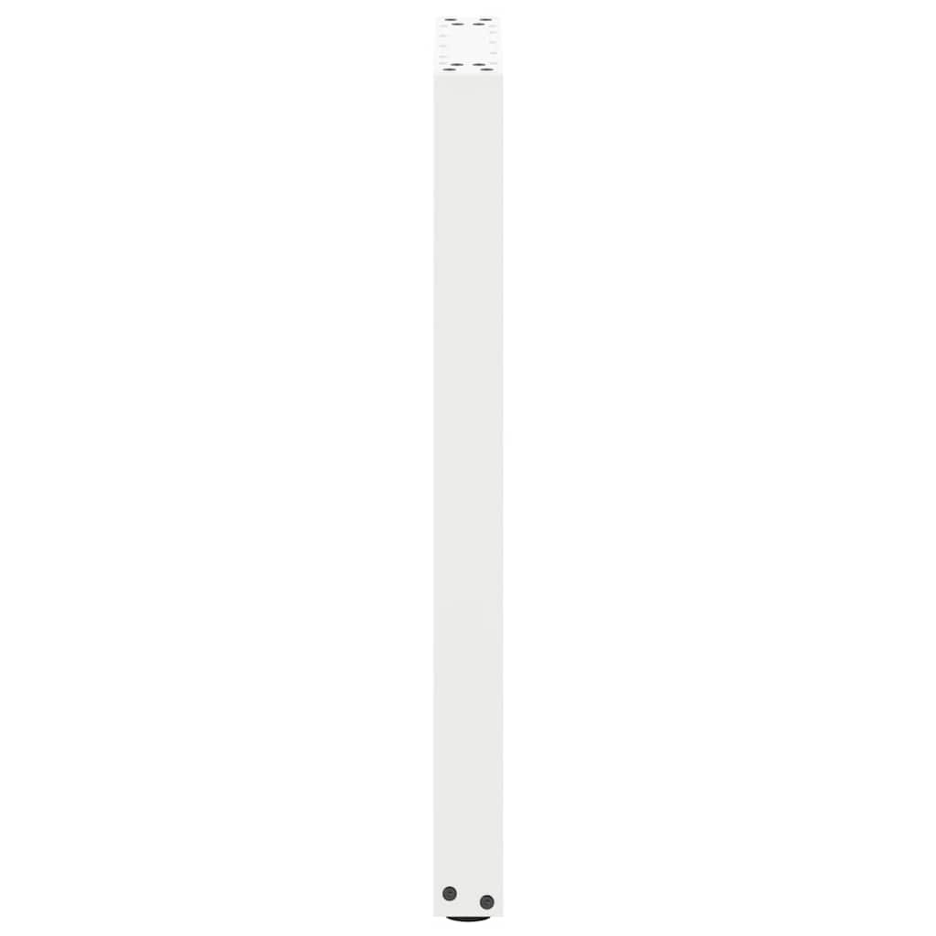 vidaXL Console Table Legs U-Shaped 2 pcs White 38x(72-73) cm Steel 6