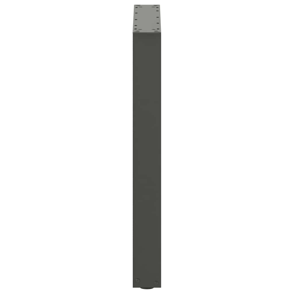 Dining Table Legs U-Shaped 2 pcs Anthracite Steel