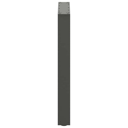 Dining Table Legs U-Shaped 2 pcs Anthracite Steel