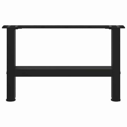 vidaXL Coffee Table Legs Black 2 pcs 50x(30-31) cm Steel 5