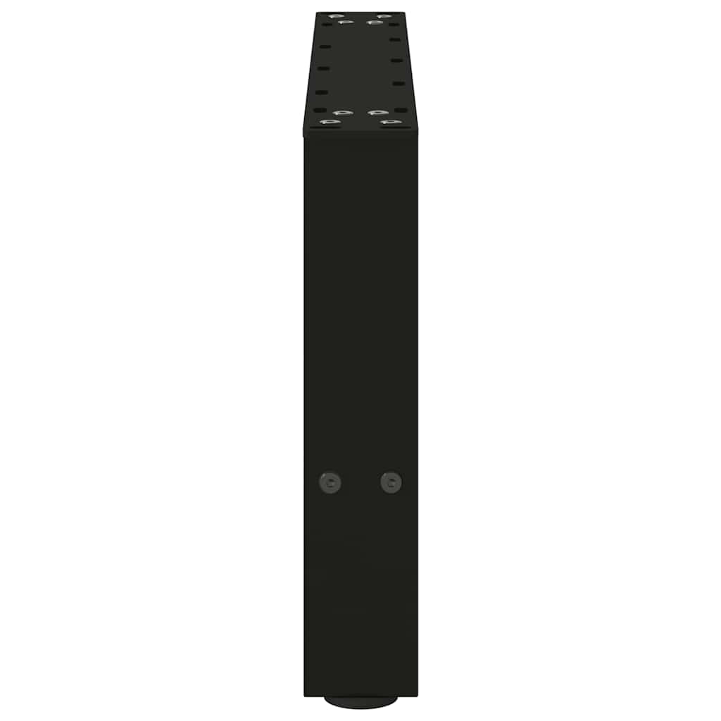 vidaXL Coffee Table Legs Black 2 pcs 50x(30-31) cm Steel 6
