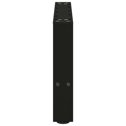 vidaXL Coffee Table Legs Black 2 pcs 50x(30-31) cm Steel 6