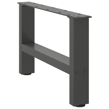 vidaXL Coffee Table Legs Anthracite 2 pcs 50x(30-31) cm Steel 3