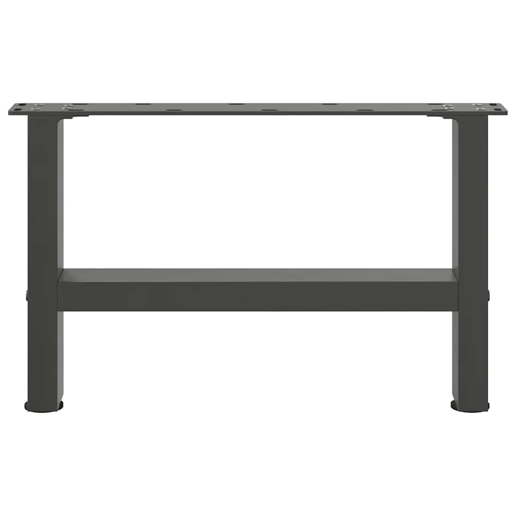 vidaXL Coffee Table Legs Anthracite 2 pcs 50x(30-31) cm Steel 5