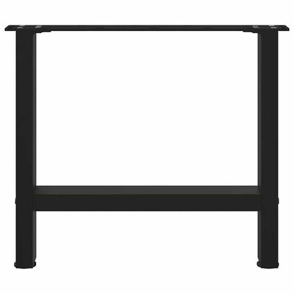 vidaXL Coffee Table Legs Black 2 pcs 50x(42-43) cm Steel 5