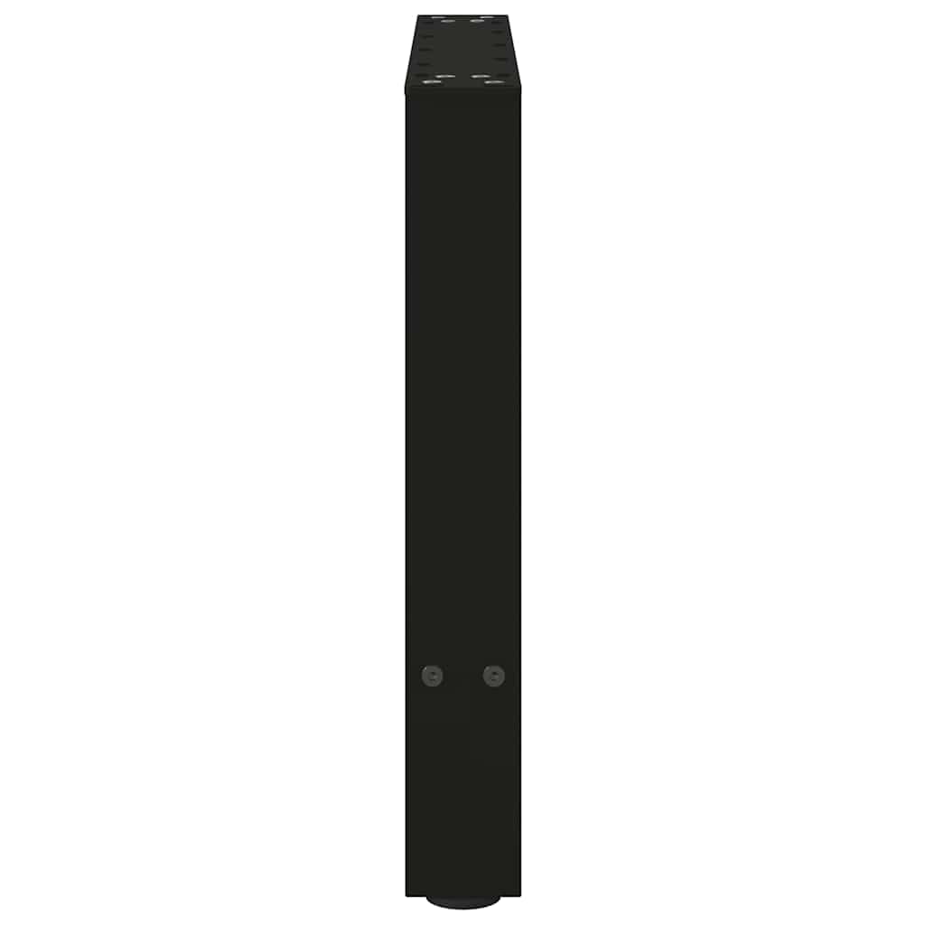 vidaXL Coffee Table Legs Black 2 pcs 50x(42-43) cm Steel 6