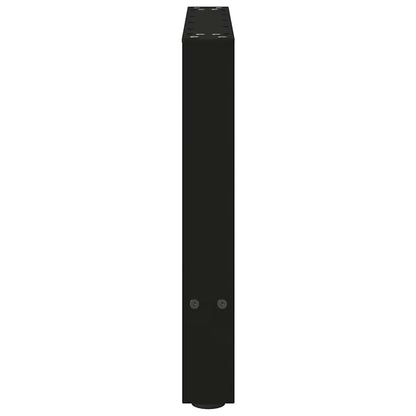 vidaXL Coffee Table Legs Black 2 pcs 50x(42-43) cm Steel 6