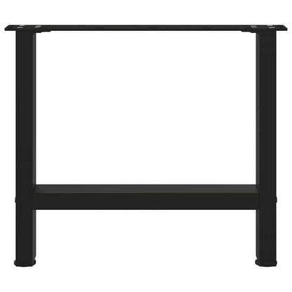 vidaXL Coffee Table Legs Black 2 pcs 60x(42-43) cm Steel 5