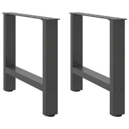 vidaXL Coffee Table Legs Anthracite 2 pcs 60x(42-43) cm Steel 1