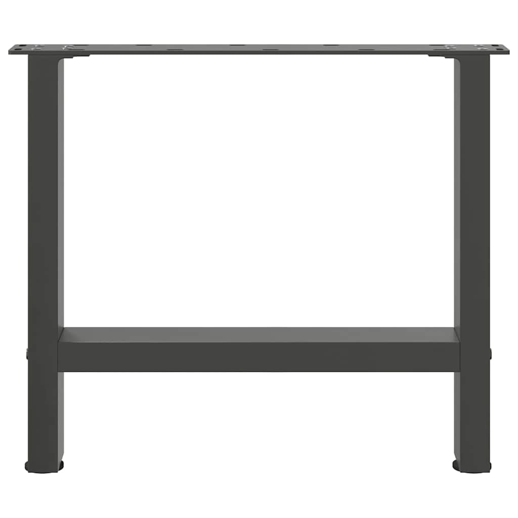 vidaXL Coffee Table Legs Anthracite 2 pcs 60x(42-43) cm Steel 5