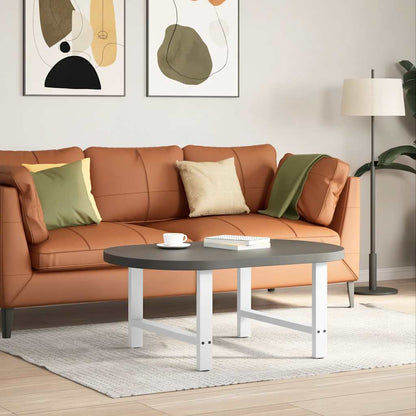 vidaXL Coffee Table Legs White 2 pcs 70x(42-43) cm Steel 2