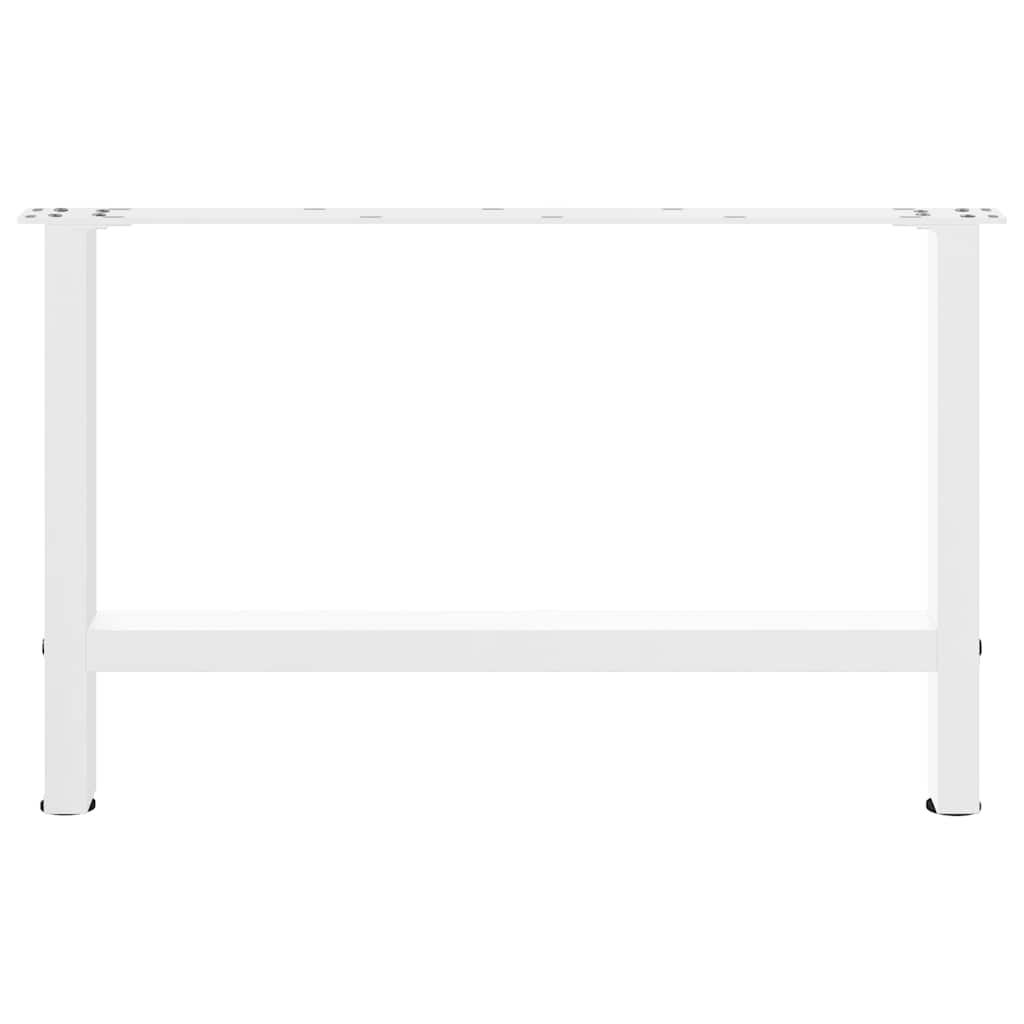 vidaXL Coffee Table Legs White 2 pcs 70x(42-43) cm Steel 5