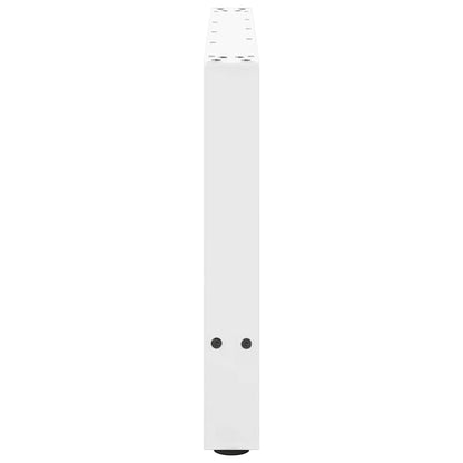 vidaXL Coffee Table Legs White 2 pcs 70x(42-43) cm Steel 6
