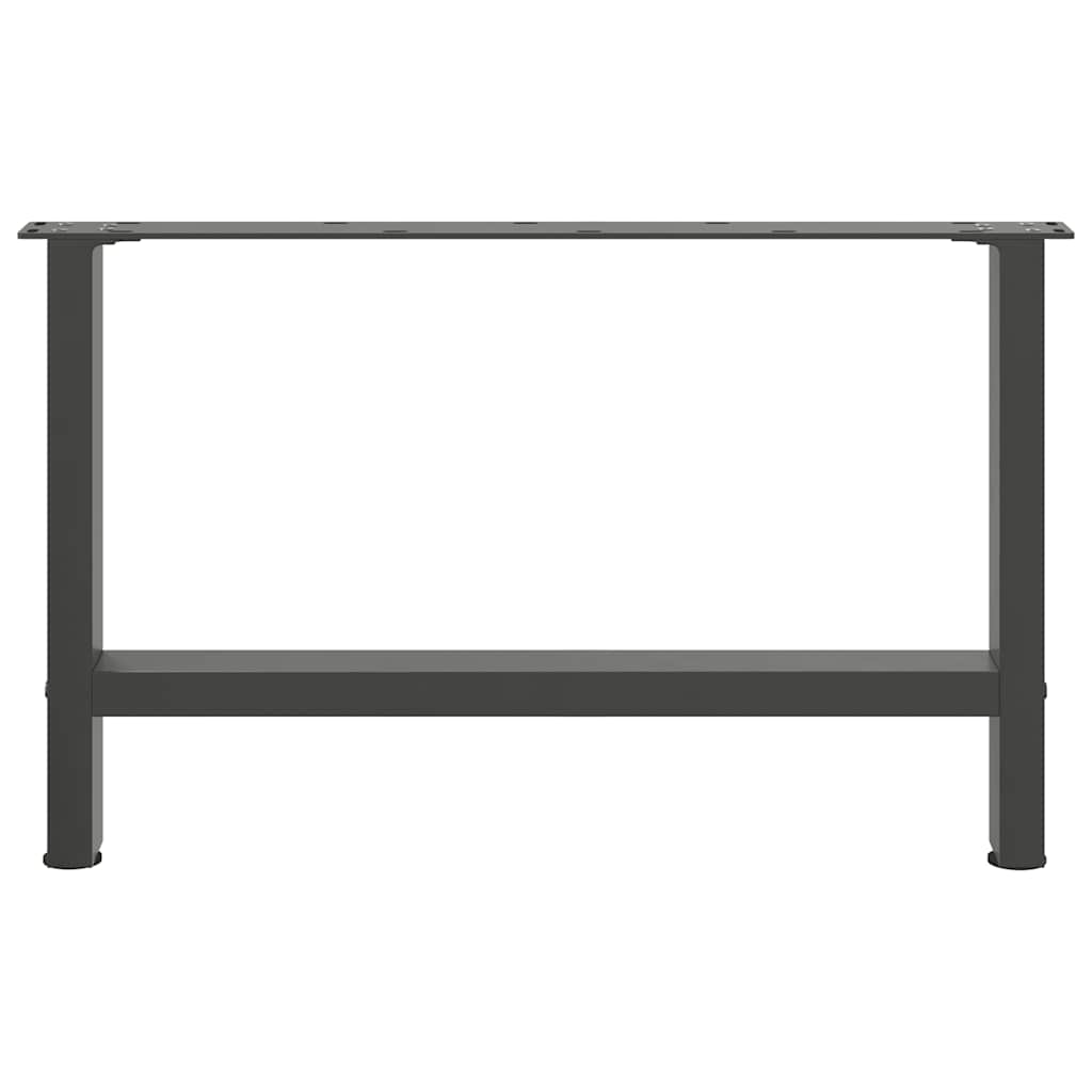 vidaXL Coffee Table Legs Anthracite 2 pcs 70x(42-43) cm Steel 5