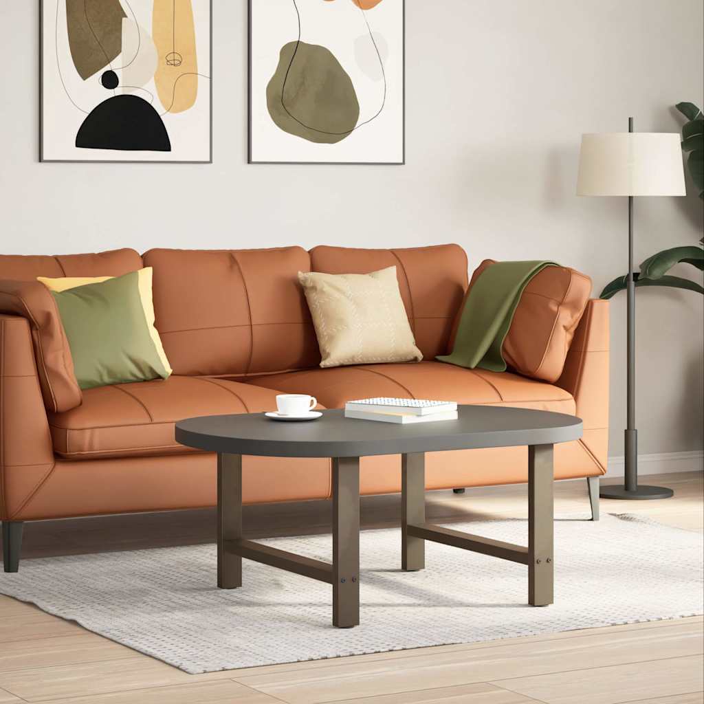 vidaXL Coffee Table Legs Natural Steel 2 pcs 70x(42-43) cm Steel 2