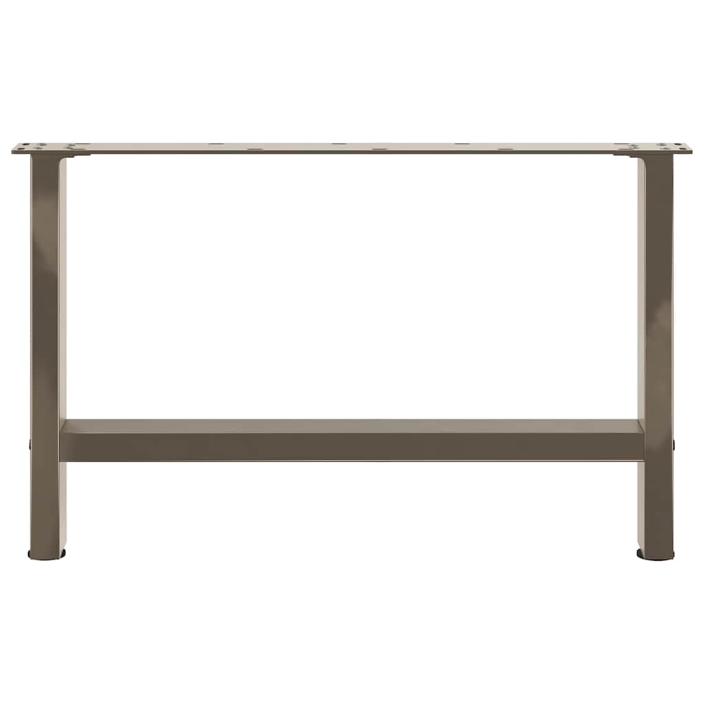 vidaXL Coffee Table Legs Natural Steel 2 pcs 70x(42-43) cm Steel 5