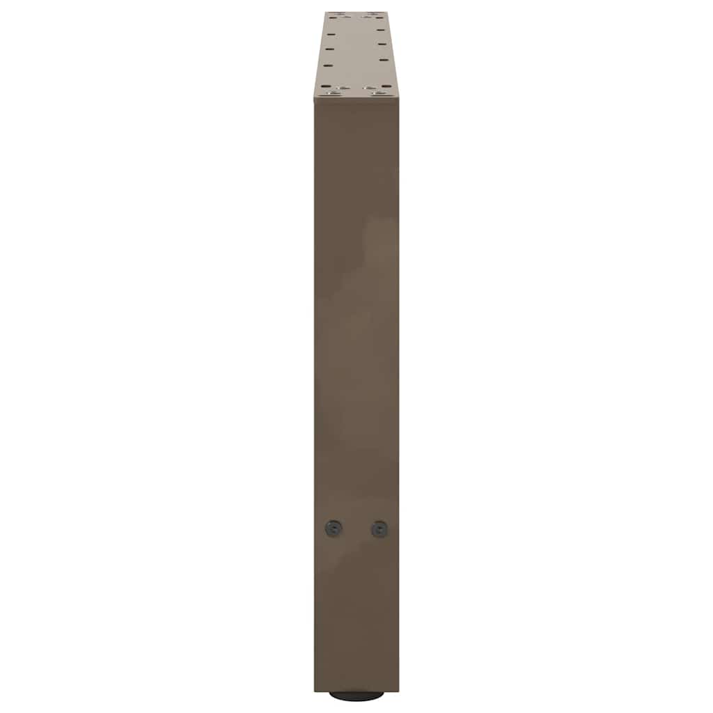 vidaXL Coffee Table Legs Natural Steel 2 pcs 70x(42-43) cm Steel 6