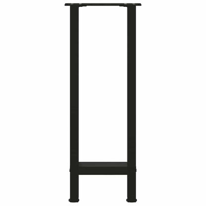 vidaXL Console Table Legs Black 2 pcs 28x(72-73) cm Steel 5