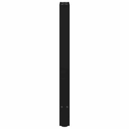 vidaXL Console Table Legs Black 2 pcs 28x(72-73) cm Steel 6