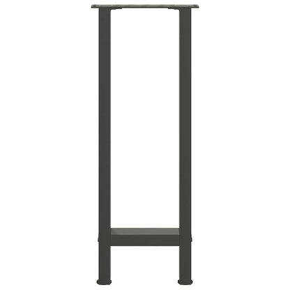 vidaXL Console Table Legs Anthracite 2 pcs 28x(72-73) cm Steel 5
