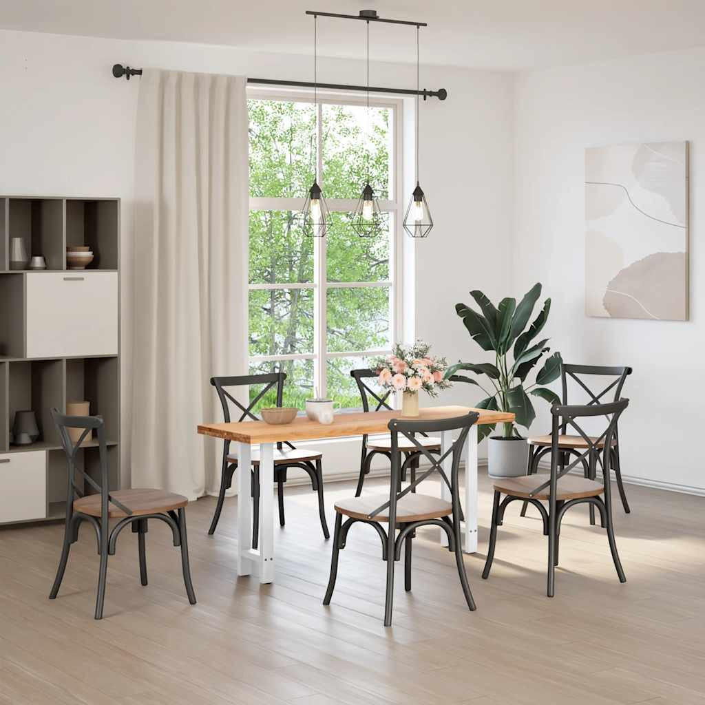 vidaXL Console Table Legs White 2 pcs 38x(72-73) cm Steel 2