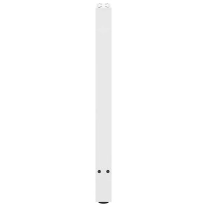 vidaXL Console Table Legs White 2 pcs 38x(72-73) cm Steel 6