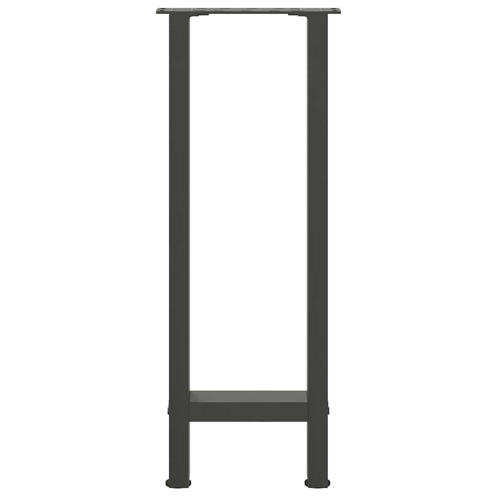 vidaXL Console Table Legs Anthracite 2 pcs 38x(72-73) cm Steel 5