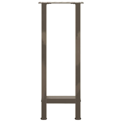 vidaXL Console Table Legs Natural Steel 2 pcs 38x(72-73) cm Steel 5