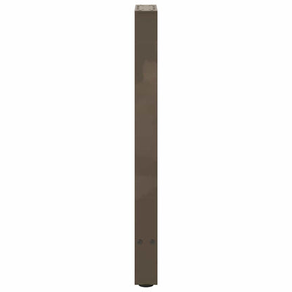 vidaXL Console Table Legs Natural Steel 2 pcs 38x(72-73) cm Steel 6